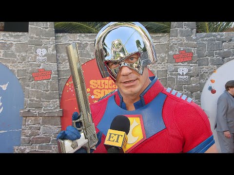 John Cena Dresses as PEACEMAKER for The Suicide Squad Premiere (Exclusive)