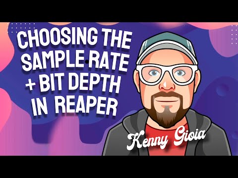 Choosing the Sample Rate and Bit Depth in REAPER