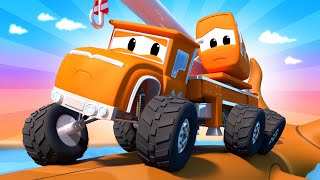 The waterfall | Monster Town | Car City World App