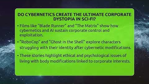 Do Cybernetics Create The Ultimate Corporate Dystopia In Sci-fi? - The SciFi Reel