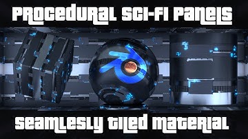 Procedural Sci-fi Panels-Seamlessly Tiled Material with Baking Textures in Blender ( Tutorial )