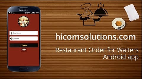 Restaurant Order for Waiters android app source code for sale
