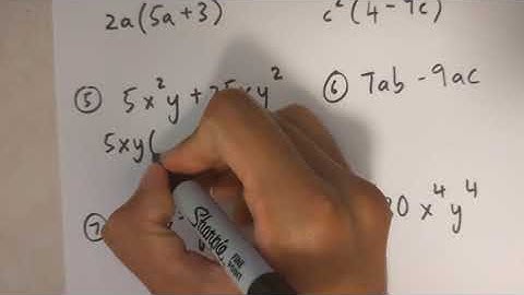 Grade 10 Math - Common Factoring (Lesson 5.3)