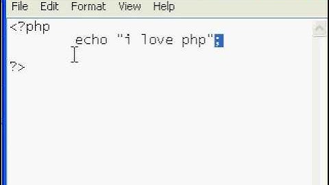PHP First Code
