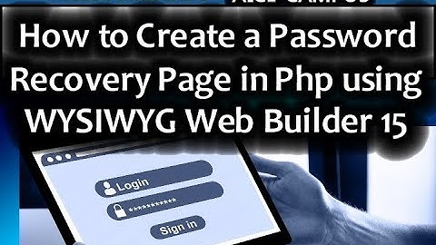 How to use WYSIWYG Web Builder 15 Password Recovery Tool