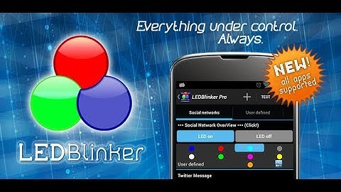 Android App LEDBlinker Notifications 2014