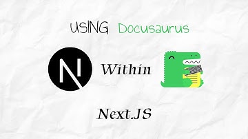 How to add a Docusaurus website within Next js Website
