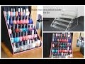 Easy DIY Nail Polish Table Display Rack For Super Cheap