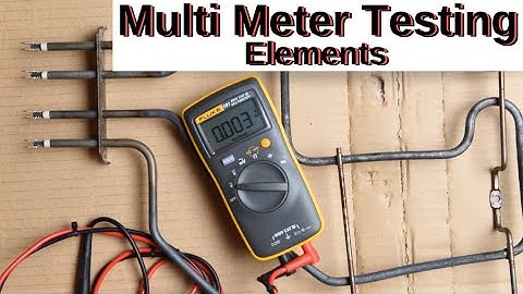 Multi Meter Testing Elements.Dr Pipe
