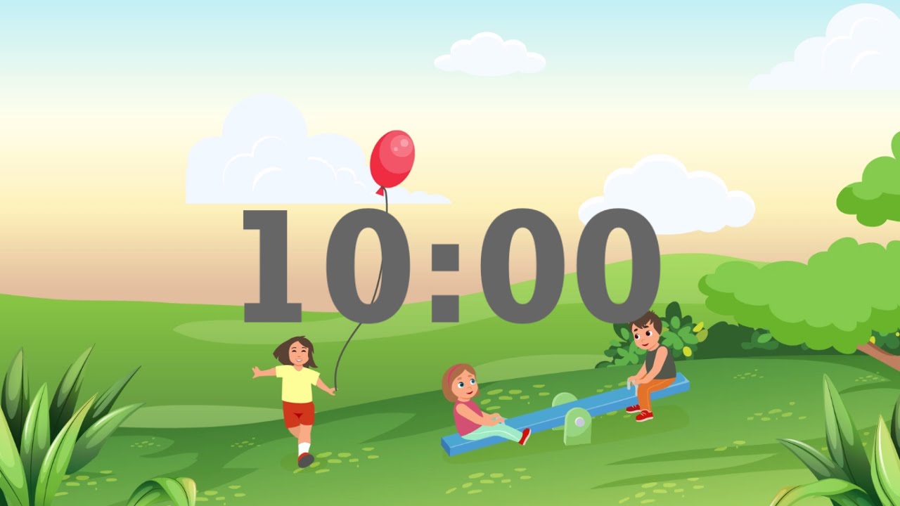 10 Minute Timer for Kids | Soothing Lovers - YouTube
