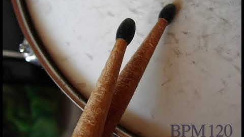 [드럼]스트레이트 8비트 BPM120 (메트로놈 보다는 드럼소리에 연습하자!!)