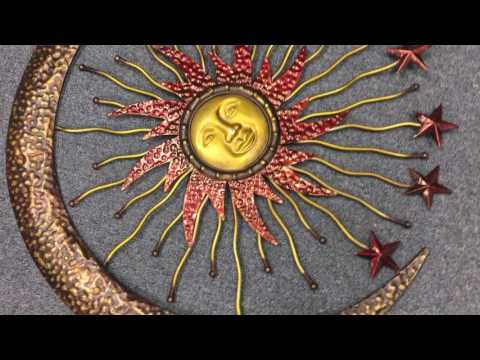 Deco 79 42770 Metal Sun Moon Wall Decor, 36" Review Unboxing