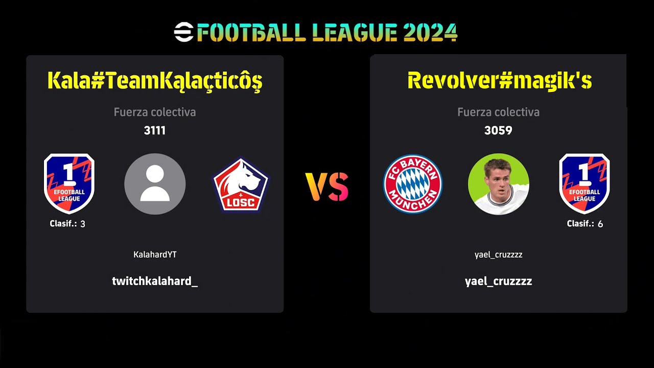 EFOOTBALL™ 2024 | KALAHARD (RANK 3) VS YAEL_CRUZZZZ (RANK 6) | EFOOTBALL LEAGUE 2024