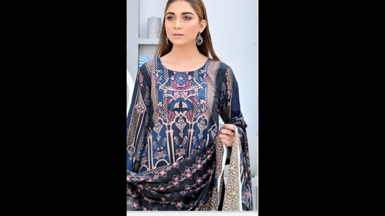 Beautiful lawn printed dress/ comfortable ladies summer lawn dresses designs