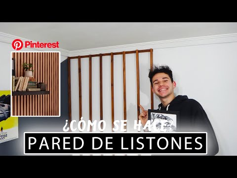 Revestimiento de pared con listones de madera - Bien hecho