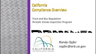 California ARB (CARB) Rules | 2020 Trucking Safety and Compliance Conference