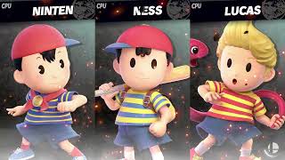 Super Smash Bros Ultimate Ninten Vs Ness Vs Lucas