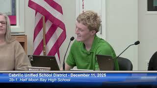 CUSD 12/11/25 - Cabrillo Unified School District Meeting - December 11, 2025