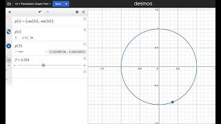 Calculus 2: Parametric Equations Example 1