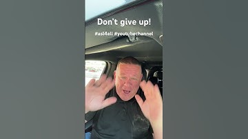 Don’t give up! #randydignan #asl #learnasl #BlessGod #blessed #coda #youtube #asl4all #youtubeshorts