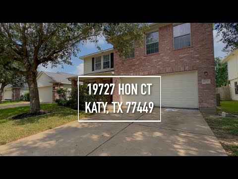 19727 Hon Ct, Katy, TX home video tour