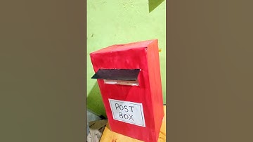How to make post box with cardboard