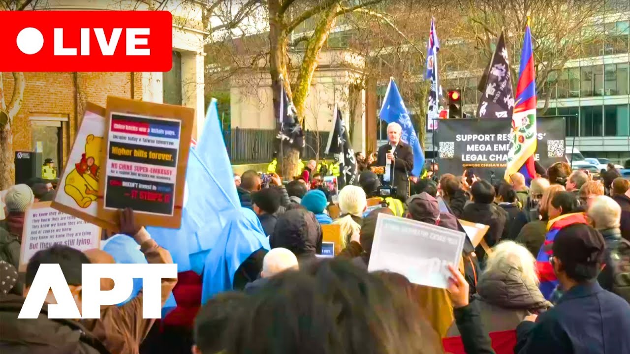 LIVE | Protesters Rally Against New Chinese Mega Embassy in London | Royal Mint Court | APT