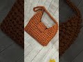 One-piece Shoulder Hobo Bag #crochetbagsandpurses #crochetbagpattern #crochetpursepattern #hobobag