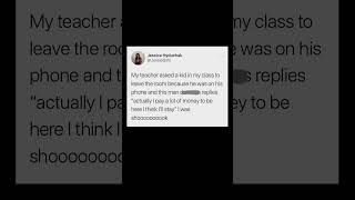 student refuses to leave class | Subscribe for more #motivation 😊👍