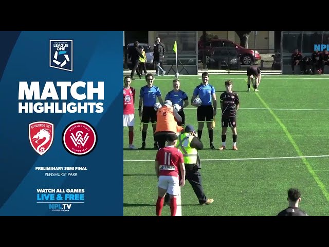 Football NSW League One Men’s Preliminary Semi-Final – St George City v Western Sydney Wanderers