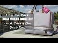HOW TO PACK FOR A MONTH LONG TRIP IN A CARRY ON SIZE BAG | PACKING LIGHT FOR MY EUROPE TRIP