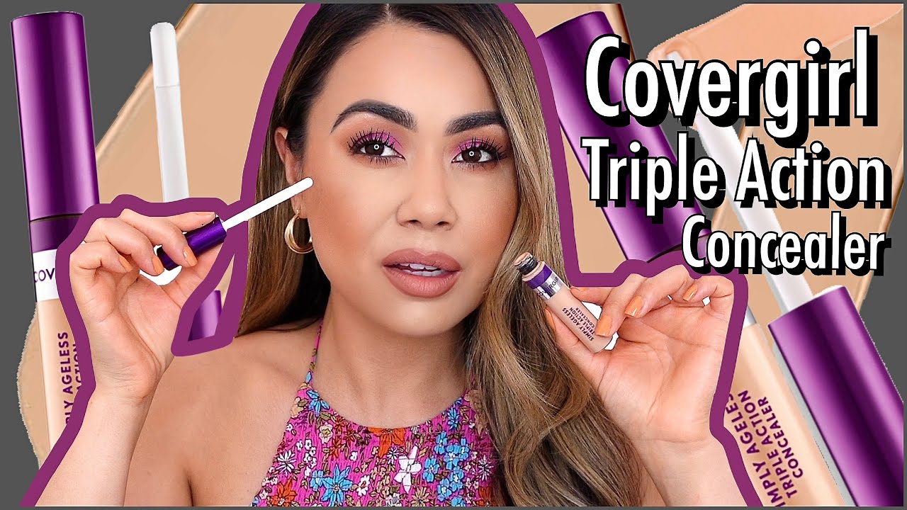 Covergirl Simply Ageless Triple Action Concealer 8hr Wear Test Review