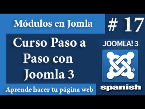 Gestor de menú y módulos en Joomla