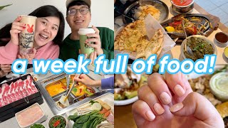 a week full of food 😋 (new boba spot, indian food, best hotpot deal) + prepping for disney world! 💕