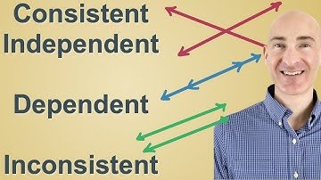 Consistent Independent, Dependent and Inconsistent