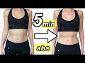 5 MIN FLAT ABS WORKOUT (At Home, No Equipment)