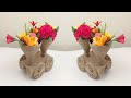 Diy beautiful jute flower vase  home decorating ideas handmadedian crafts