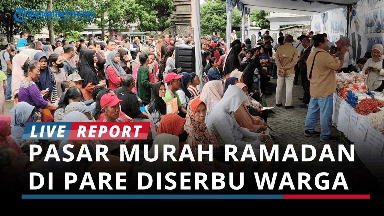 Pasokan Aman, Pasar Murah Ramadan di Pare Kediri Diserbu Warga
