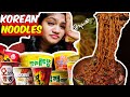 Korean noodles challenge tamil  korean noodle eating tamil  korean food reaction