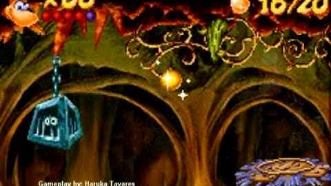 Rayman 3 (GBA) - Magmacosm - Wicked Flow (Part 1/2)