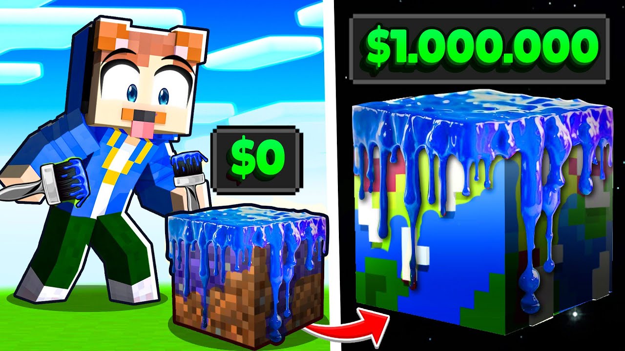 MINECRAFT ABER ICH FÄRBE ALLES BLAU!