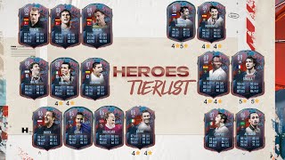 TIERLIST HEROES FIFA 22 | STATS OFICIALES FIFA 22 | MEJORES HEROES FIFA 22