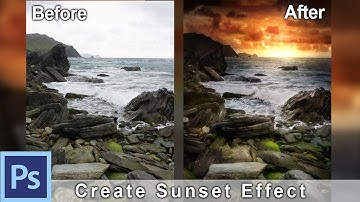 How to Create a Sunset Effect in Photoshop - Example: Irish Sunset | Photoshop Tutorial