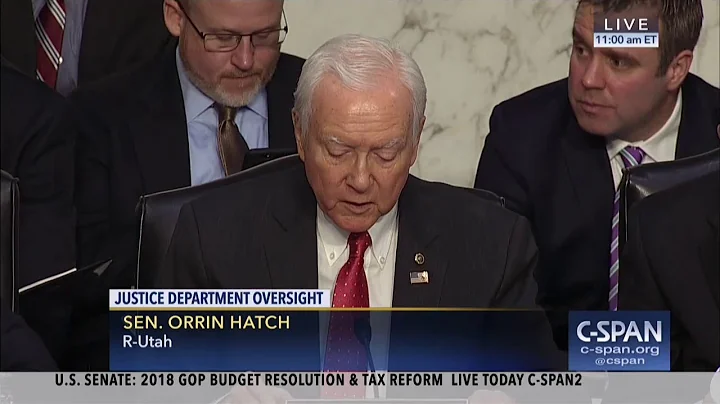 Senator Hatch and Attorney General Sessions on Religious Liberty