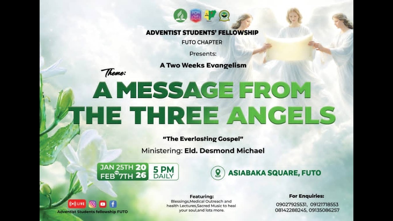 A MESSAGE FROM THE THREE ANGELS