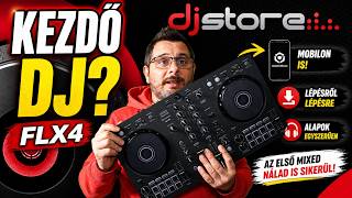 Pioneer DDJ-FLX4 kezdőknek – Teljes útmutató mobilról | Rekordbox iPhone + DJ alapok | DJ Store