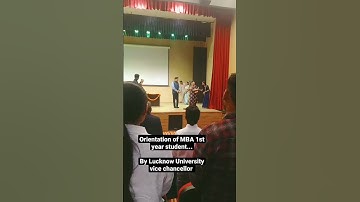 nov 14 , Lucknow University new campus ims orientation day #lucknowuniversity  #orientation #mba