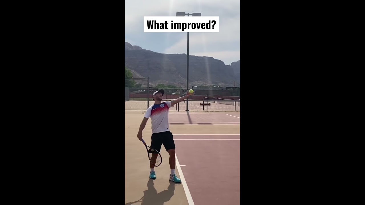 Improving Serve Technique #beforeandafter #tennis #serve #technique