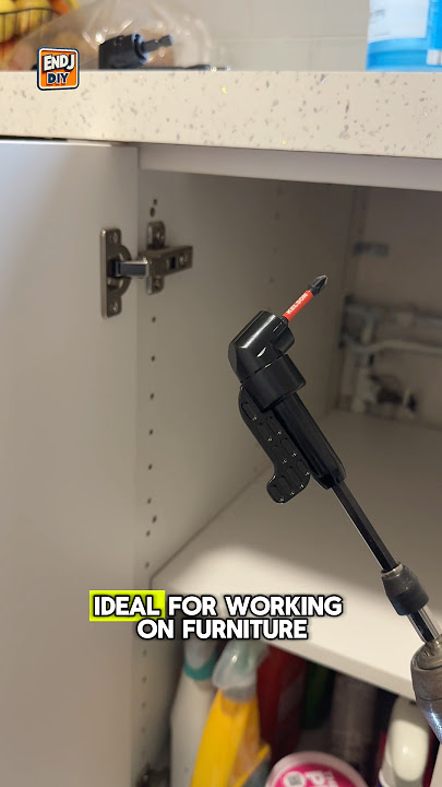 Drill in Tight Spaces with This 105° Angle Adapter! #DIY #DIYTools #ToolHack #DrillAdapter #endjdiy