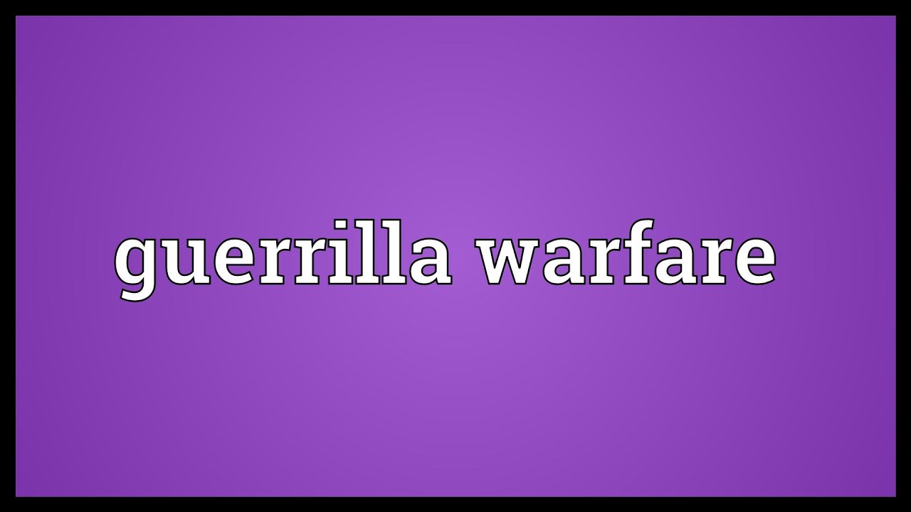 guerrilla warfare definition